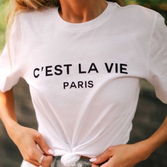 Tops - C’est La Vie Graphic Tee